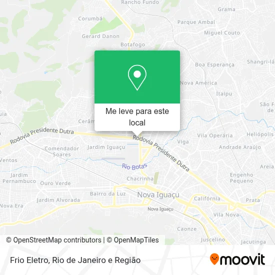 Frio Eletro mapa