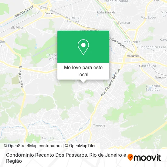 Condominio Recanto Dos Passaros mapa
