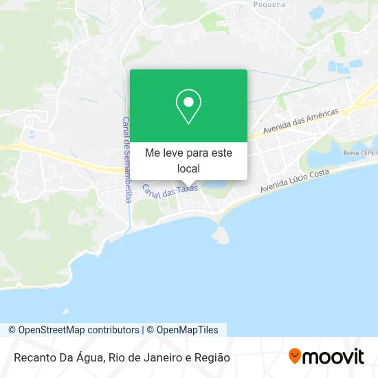 Recanto Da Água mapa