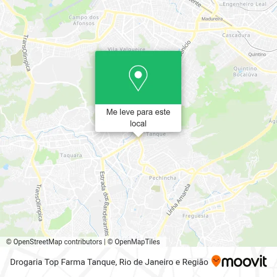 Drogaria Top Farma Tanque mapa