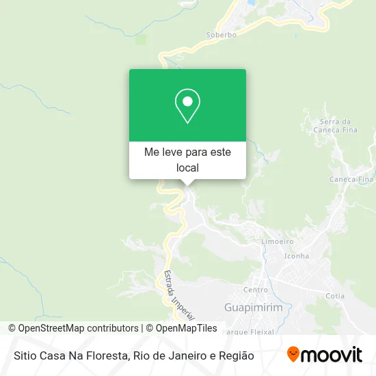 Sitio Casa Na Floresta mapa