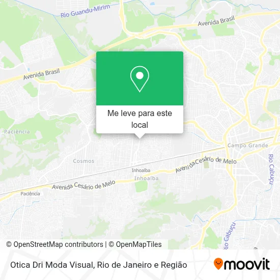 Otica Dri Moda Visual mapa