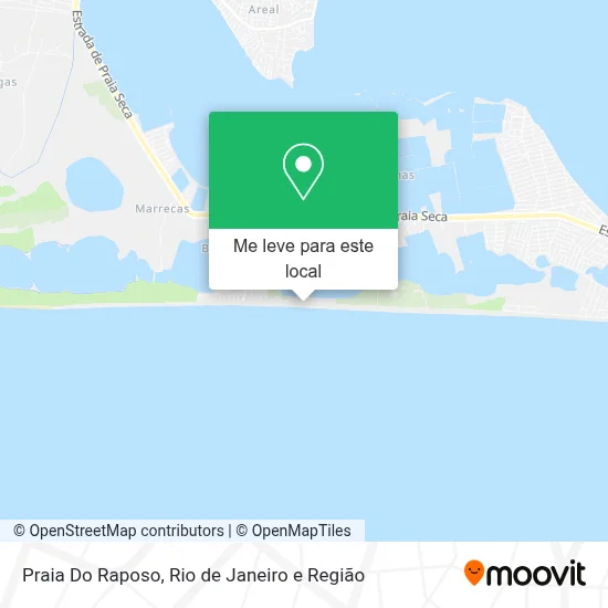 Praia Do Raposo mapa