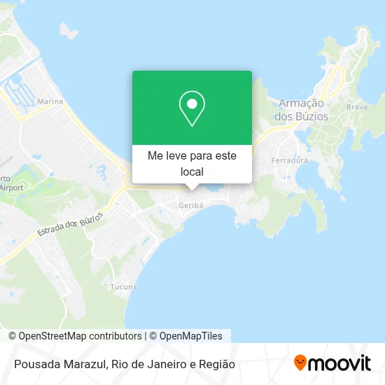 Pousada Marazul mapa