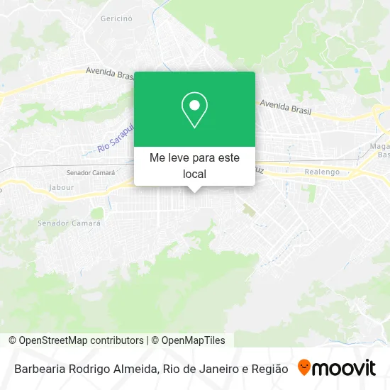 Barbearia Rodrigo Almeida mapa