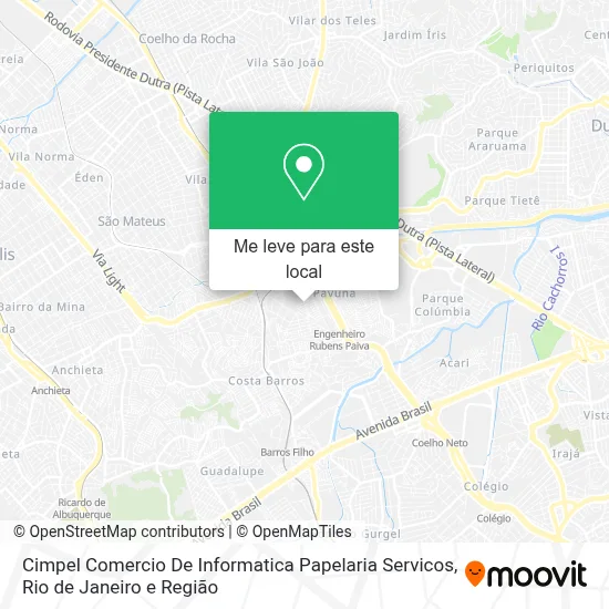 Cimpel Comercio De Informatica Papelaria Servicos mapa