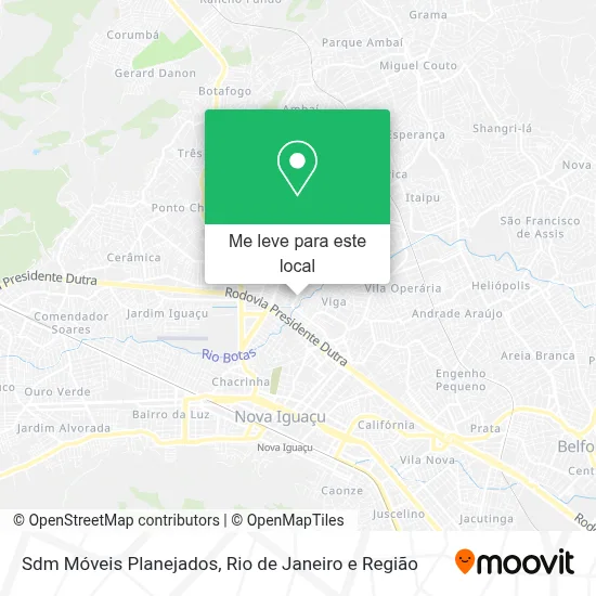 Sdm Móveis Planejados mapa
