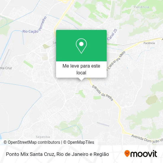 Ponto Mix Santa Cruz mapa