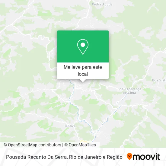 Pousada Recanto Da Serra mapa