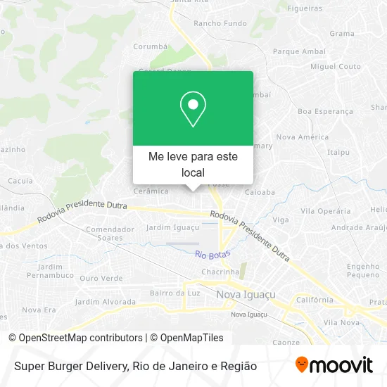 Super Burger Delivery mapa