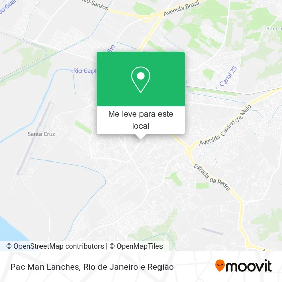 Pac Man Lanches mapa