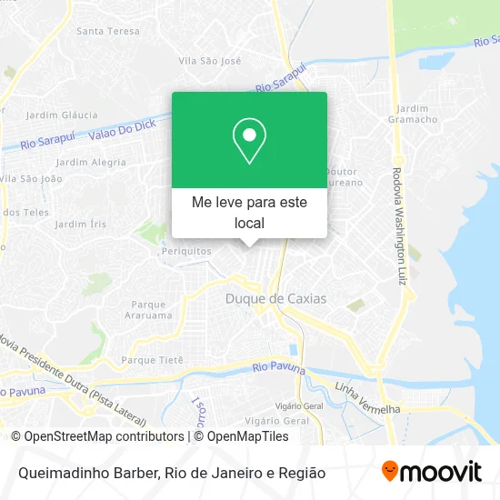 Queimadinho Barber mapa