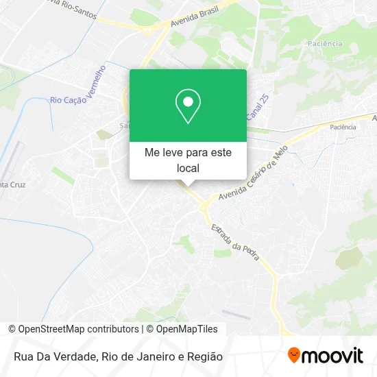 Rua Da Verdade mapa