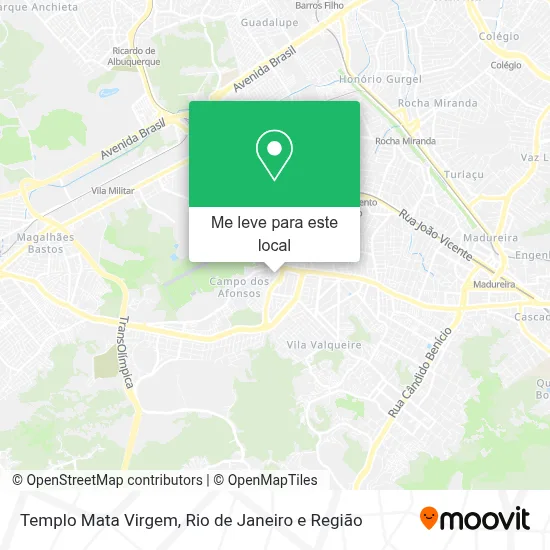 Templo Mata Virgem mapa