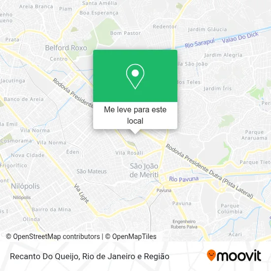 Recanto Do Queijo mapa