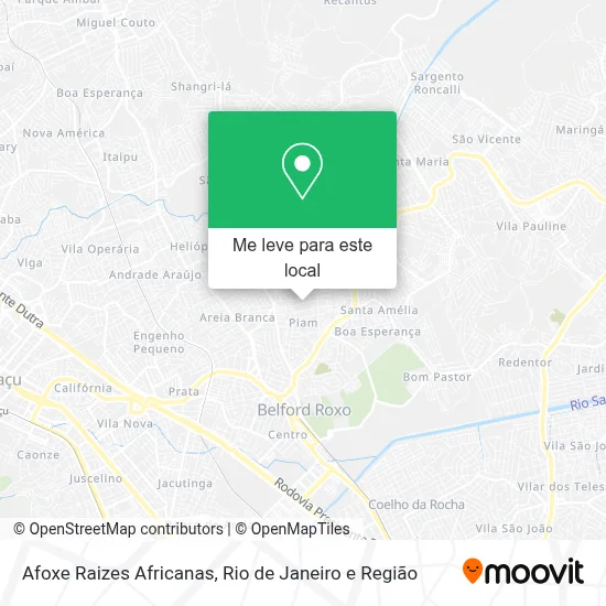 Afoxe Raizes Africanas mapa