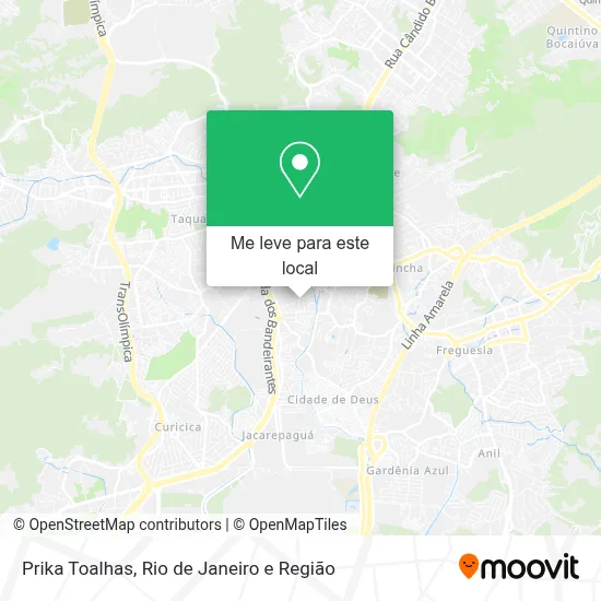 Prika Toalhas mapa