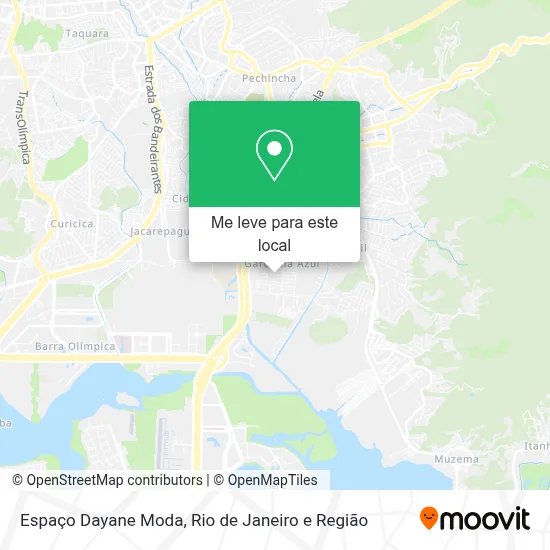 Espaço Dayane Moda mapa
