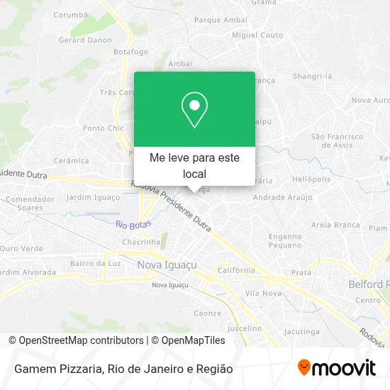 Gamem Pizzaria mapa