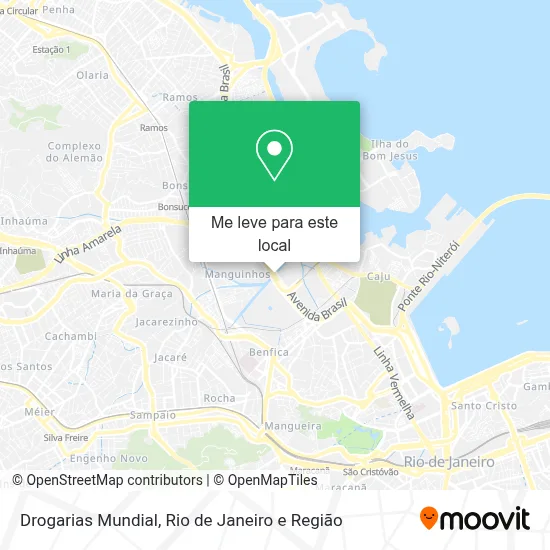 Drogarias Mundial mapa
