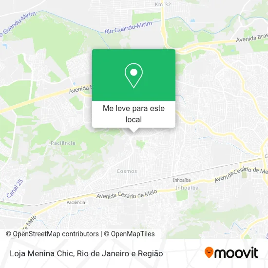 Loja Menina Chic mapa