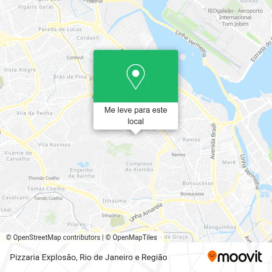 Pizzaria Explosão mapa
