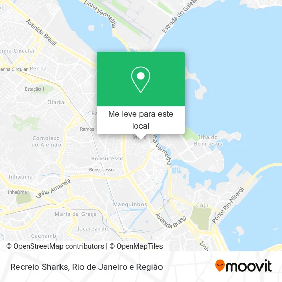 Recreio Sharks mapa
