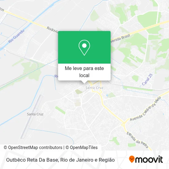 Outbêco Reta Da Base mapa
