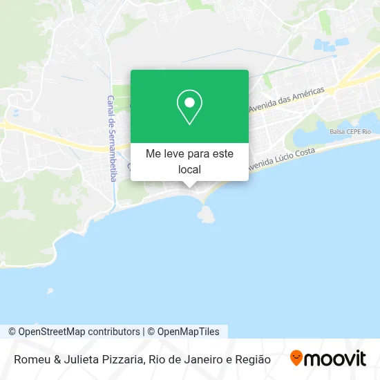 Romeu & Julieta Pizzaria mapa