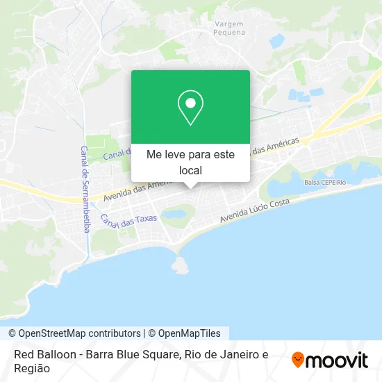 Red Balloon - Barra Blue Square mapa