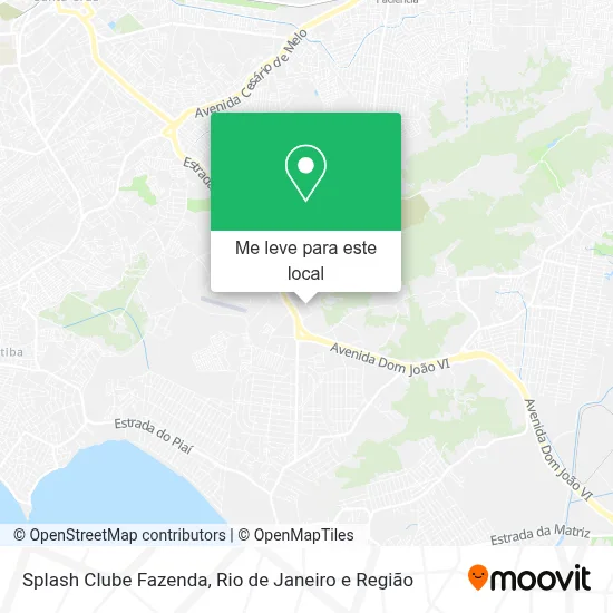 Splash Clube Fazenda mapa
