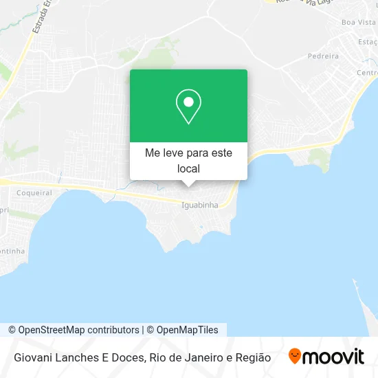 Giovani Lanches E Doces mapa