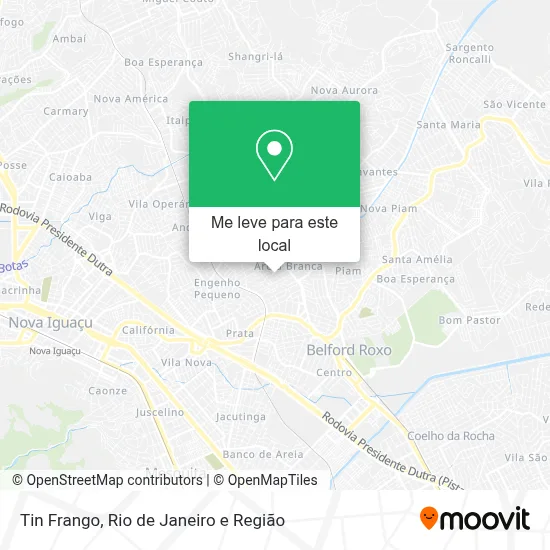 Tin Frango mapa