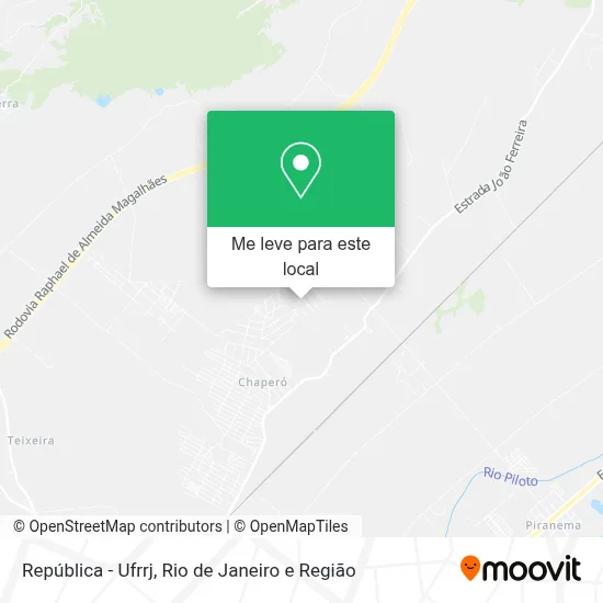 República - Ufrrj mapa