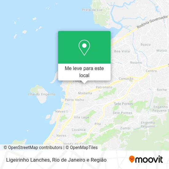 Ligeirinho Lanches mapa