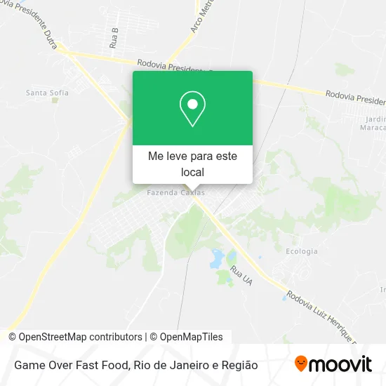 Game Over Fast Food mapa