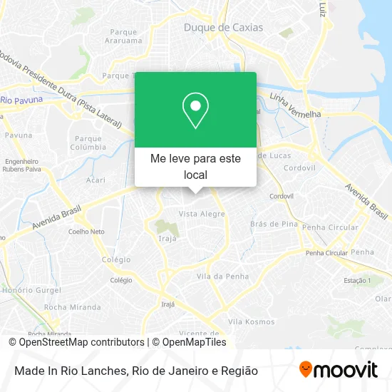 Made In Rio Lanches mapa