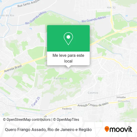 Quero Frango Assado mapa