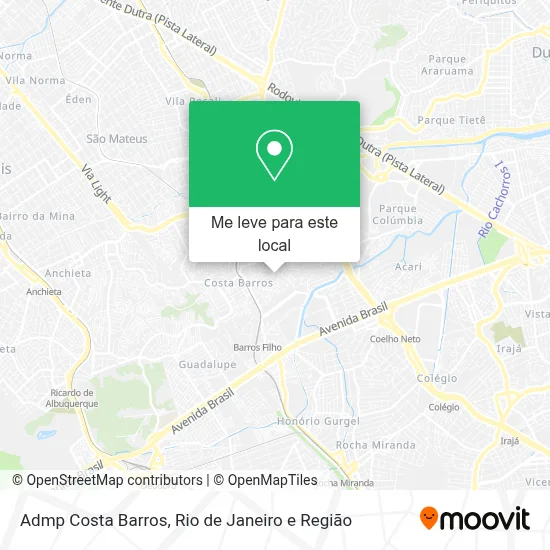 Admp Costa Barros mapa