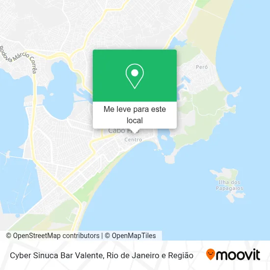 Cyber Sinuca Bar Valente mapa