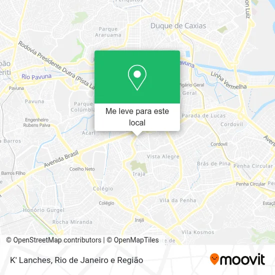 K' Lanches mapa