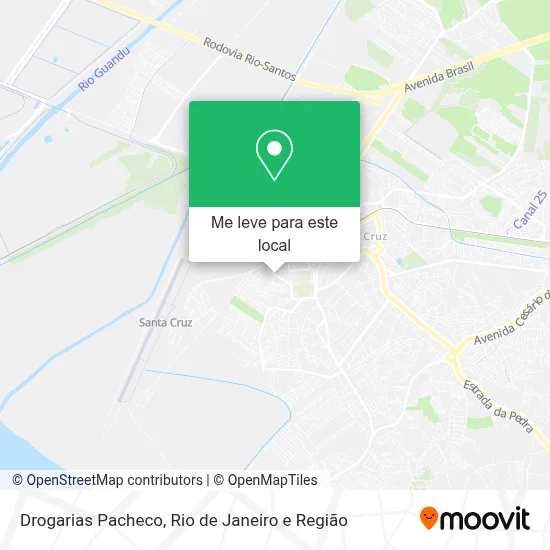 Drogarias Pacheco mapa