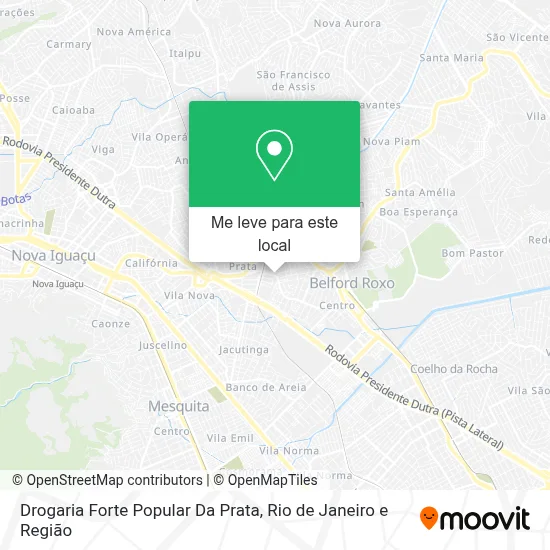 Drogaria Forte Popular Da Prata mapa