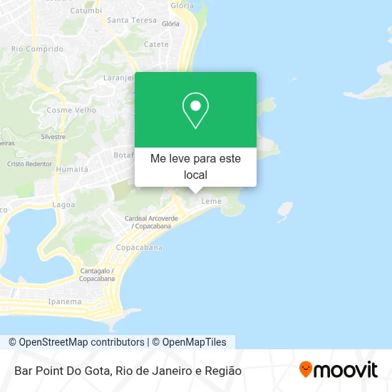 Bar Point Do Gota mapa