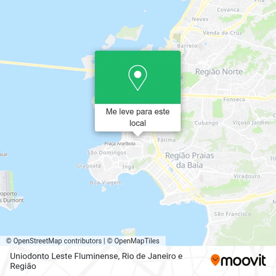 Uniodonto Leste Fluminense mapa
