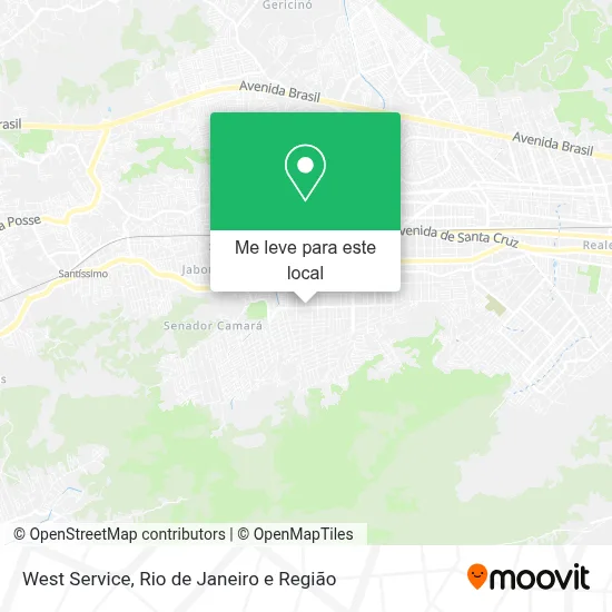 West Service mapa