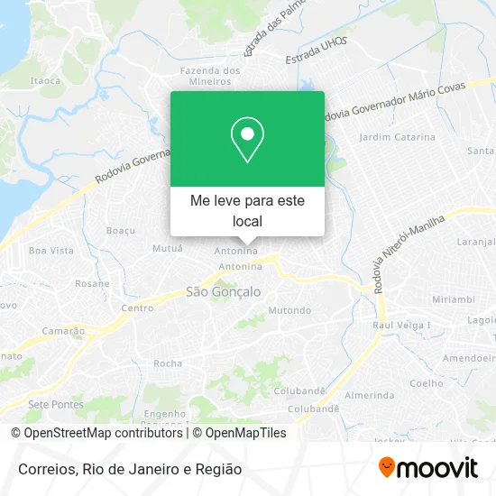 Correios mapa