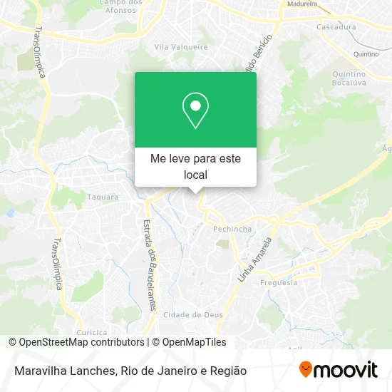 Maravilha Lanches mapa