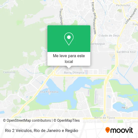Rio 2 Veiculos mapa