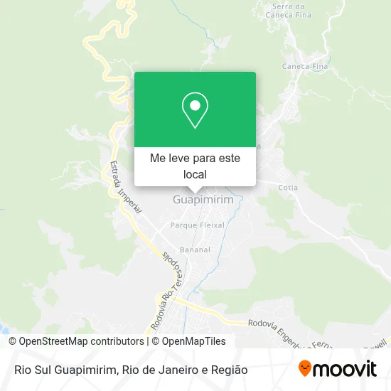 Rio Sul Guapimirim mapa